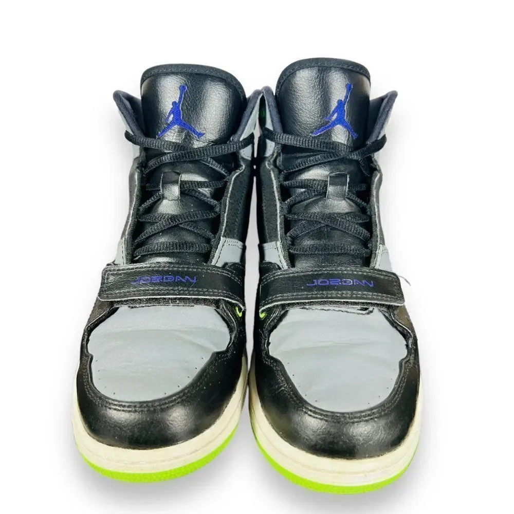 Air Jordan 1‎ Flight Black / Grey / Lime 630919-070 Rare Youth 6.5